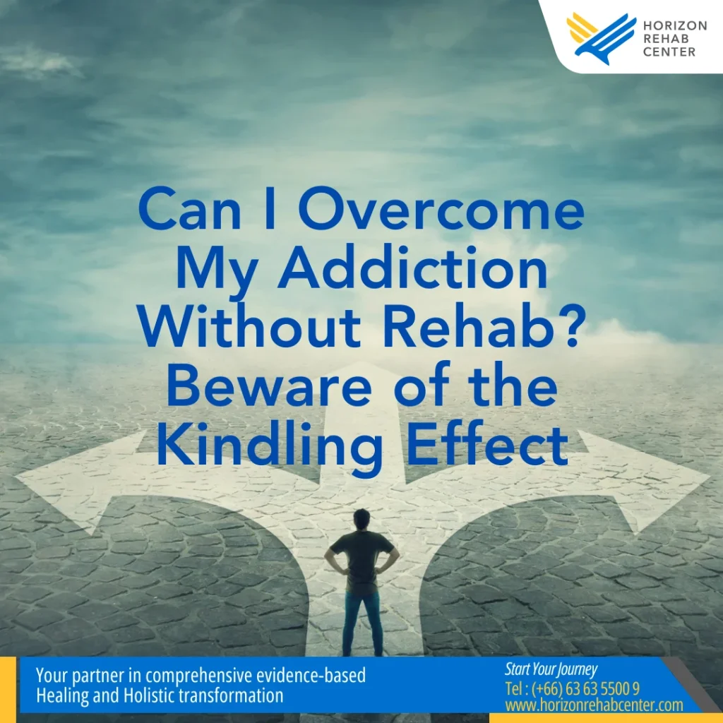 Man deciding if he can over his addiction without rehab