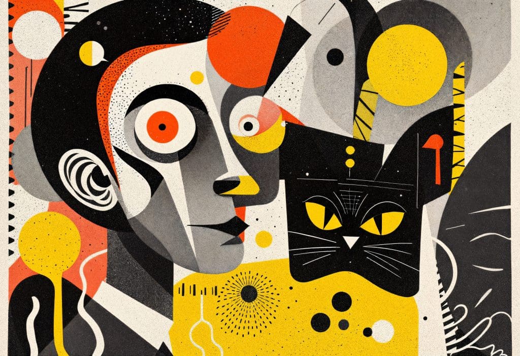 Picasso type altered reality illustration